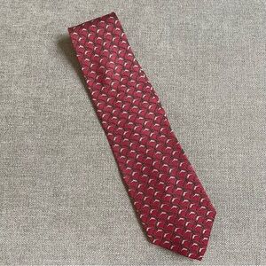 Iun Cheng Dolphin Print 100% Silk Tie Novelty Print